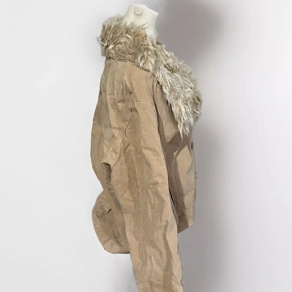 Hudson Place Leather & Faux Fur Coat - Picture 8 of 10